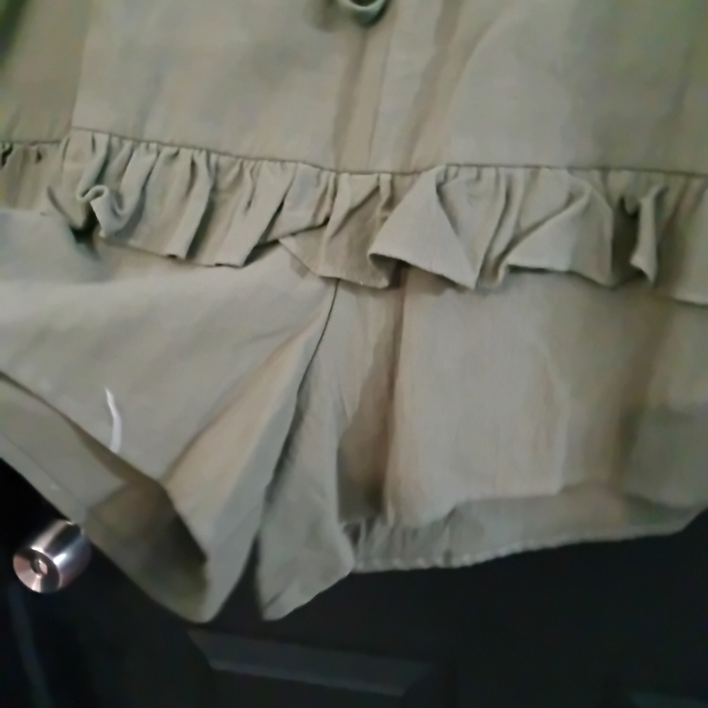 WDSTYLE V-Neck Ruffle Sleeve Layered Drawstring Waist Romper - Picture 10 of 14